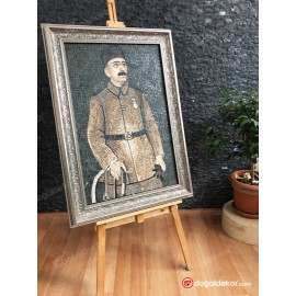 Mermer Mozaik Tablo Osmanlı Padişahları  Vahdeddin Han 